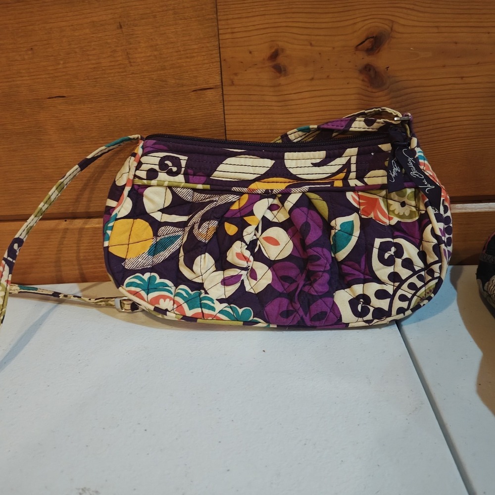 Vera Bradley Dark Purse Bundle, 2 Purses & 1 Clutch, Various‎ Colors and Pattern - Picture 4 of 7